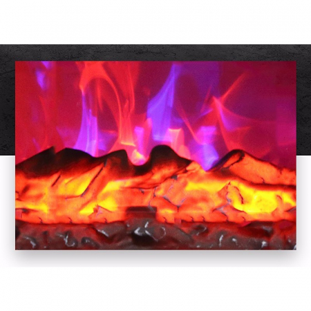 Semineu electric Flippy, 1500W, cu efect de flacara, 25 x 16 x 25 cm, Rosu [4]