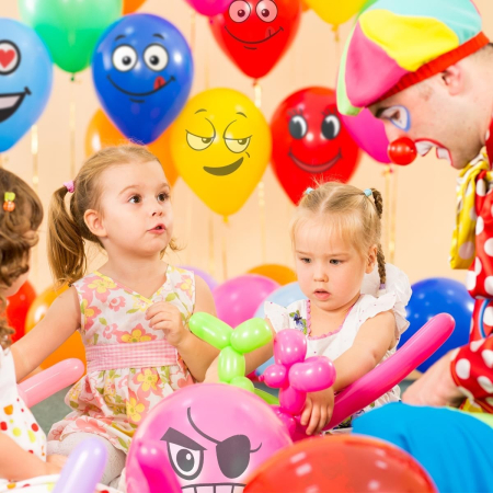 Set 10 Baloane, Flippy, Model Emoji, din Latex, 25 cm, Multicolor [2]