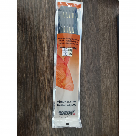 Set 10 Carlige de Pescuit, Flippy, Legate, Duble, Diametru 0.18 mm, 45 cm [2]