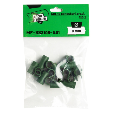 Araci - Set 10 conectori araci Micul Fermier tip T Ø8mm