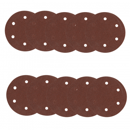 Set 10 hartie abraziva P80 6gauri 215mm [2]