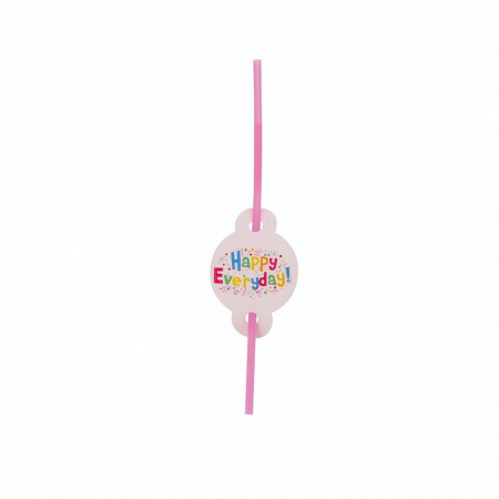 Articole petrecere - Set 10 Paie, Flippy, Model Happy Everyday, 31 x 16 cm, Multicolor