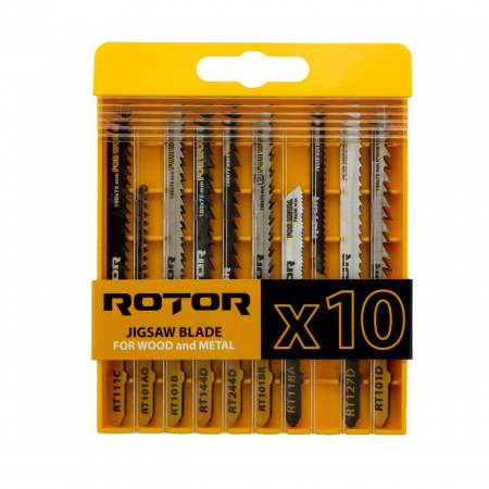 Bricolaj - Set 10 Panze fierastrau pendular pentru Lemn/Metal ROTOR RTS1