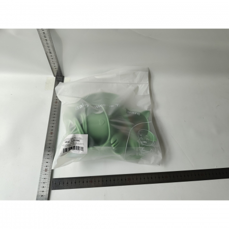 Set 10 piese diversificare bebelusi si copii din silicon Flippy, baveta, farfurie compartimentata cu ventuza, bol cu ventuza, tacamuri din lemn si silicon, cana pentru gustari, fara alergeni, verde [5]