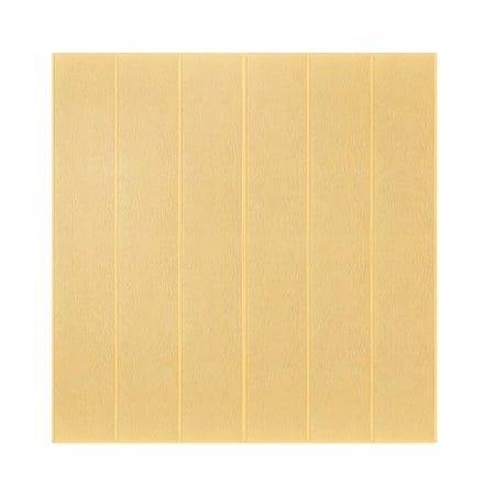 Pentru Casa si Camping - Set 10 Placi Tapet 3D, Flippy, 70 x 70 cm, Grosime 3 mm, din Rasina, Tip Placi de Lemn, Suprafata Acoperita 4.9 mp, Crem Deschis