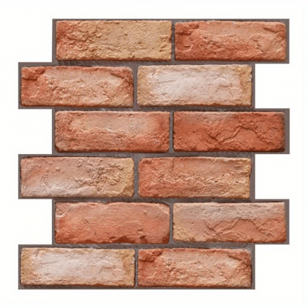 Tapet 3D Autoadeziv - Set 10 x Placi Tapet Autocolant 3D cu Imitatie de Caramida, pentru Perete Bucatarie Sufragerie, Usor de Curatat, Rezistent la Apa, Autoadeziv, 30x30 cm, Maro