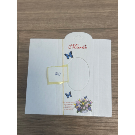 Ambalaje Martisor - Set 100 Bucati Ambalaje de Carton pentru Martisoare, Flippy, Cutii Brosa, Model Flori in Cos