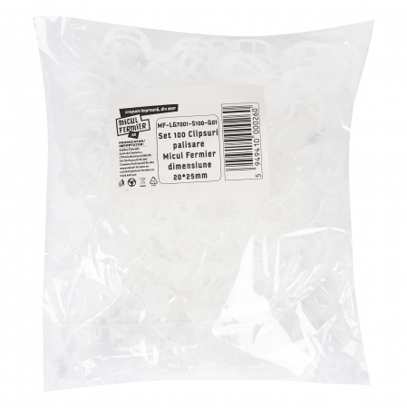 Set 100 Clipsuri palisare Micul Fermier dimensiune 20*25mm [1]