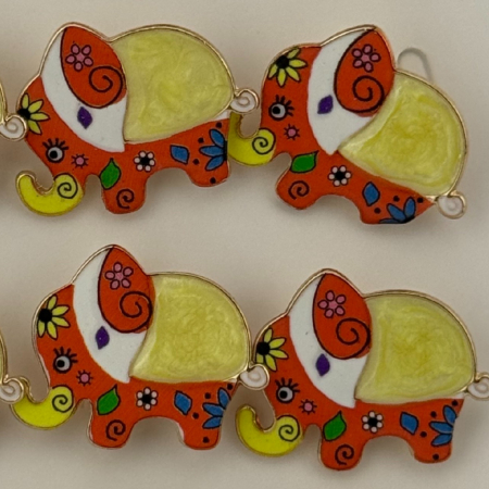 Set 12 Brose Martisor pentru Copii, Jolie, Model Elefant cu Design, Multicolor [2]