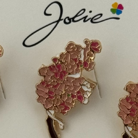 Set 12 Brose Martisor Primavara, Jolie, Model Buchet de Flori Roz [2]
