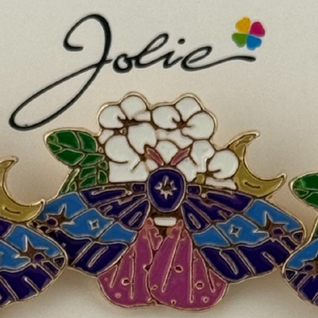 Set 12 Brose Martisor Primavara, Jolie, Model Fluture pe Floricele, Multicolor [1]