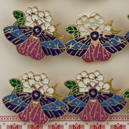 Set 12 Brose Martisor Primavara, Jolie, Model Fluture pe Floricele, Multicolor [2]