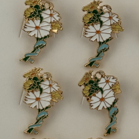 Set 12 Brose Martisor Primavara, Jolie, Model Margarete Impletite [2]