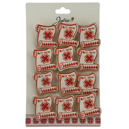 Seturi Brose - Set 12 Brose Martisor Primavara, Jolie, Model Papirus, cu Mesaj Mult Noroc
