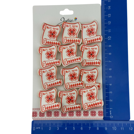 Set 12 Brose Martisor Primavara, Jolie, Model Papirus, cu Mesaj Mult Noroc [4]