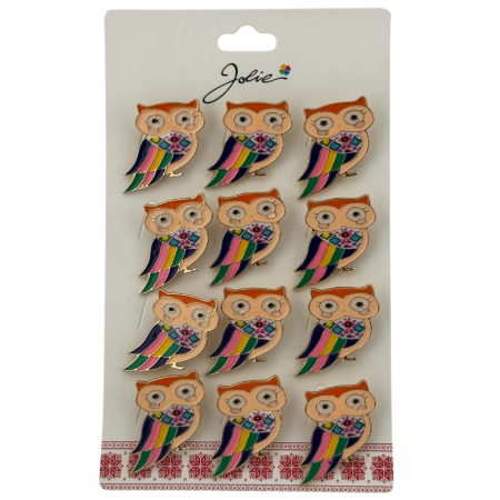 Seturi Brose - Set 12 Brose Martisor Primavara, Jolie, Model Pasare Colorata