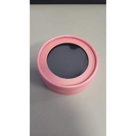 Ambalaje Martisor - Set 12 Cutii pentru Martisoare/Brose, Model Rotund cu Display, Roz, 8 cm