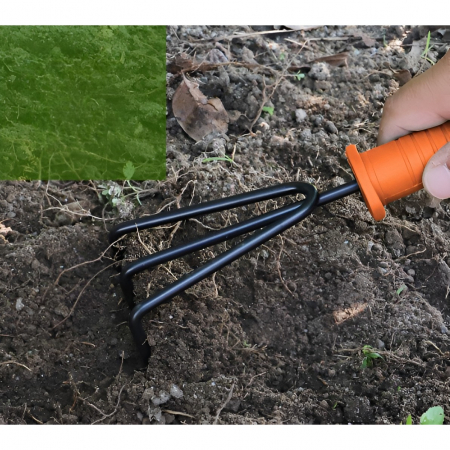 Set 12 Unelte de Gradina, Flippy, pentru Plantare Prelucrare Sol si Ingrijire Plante, Manere Portocalii, Material PVC si Cardboard, Cutie Inclusa, 37x28 cm, Negru [4]