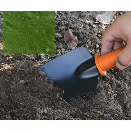 Set 12 Unelte de Gradina, Flippy, pentru Plantare Prelucrare Sol si Ingrijire Plante, Manere Portocalii, Material PVC si Cardboard, Cutie Inclusa, 37x28 cm, Negru [6]