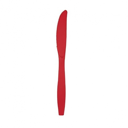 Articole petrecere - Set 16 Cutite de Unica Folosinta, Flippy, din Plastic, 15 cm, Rosu
