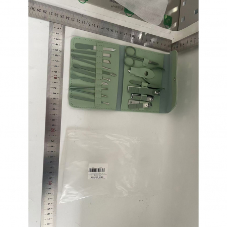 Set 16 Piese de Ingrijire a Unghiilor, Flippy, Gentuta de Depozitare, Verde [1]