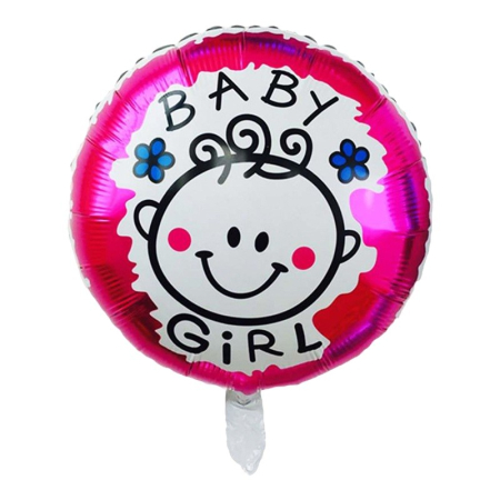 Set 2 Baloane din Folie Metalizata, Flippy, Figurine Inima si Cerc, Tema Botez Fetita, 45 cm, Ambalaj Individual, Pai Inclus, Umflare cu Aer sau [1]