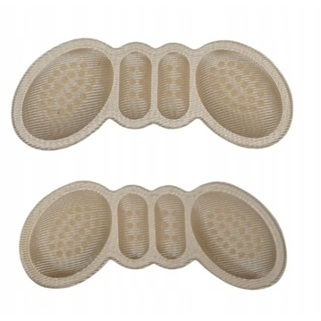 Sub 99 Lei - Set 2 Branturi cu Pernute pentru Calcai, Flippy, Suport Interior pentru Incaltaminte, Marime Universala, Aderent pe Piele, Crem