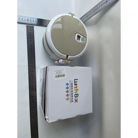 Set 2 Caserole pentru alimente Flippy, lunch box, 1400 ml, otel inoxidabil, maner, valva aerisire, 15.5 x 15 cm, inchidere etansa, multicolor [8]