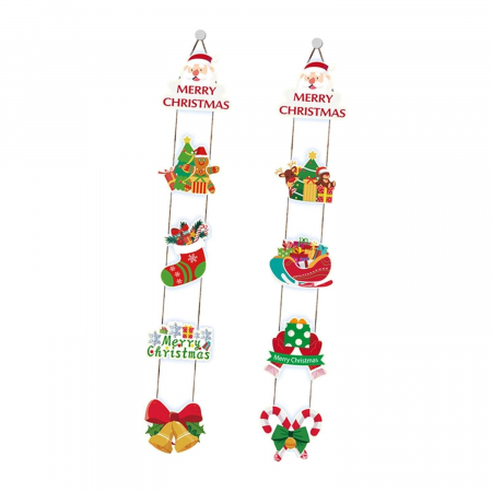 Set 2 Decoratiuni de Craciun, Flippy, de Agatat, pentru Usa, Sfoara Inclusa, 21 cm/28 cm, din Hartie 350g, Multicolor [3]