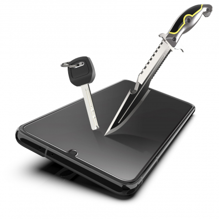 Set 2 folii Sticla Securizata cu sistem de montare usor si rapid Flippy compatibil cu Apple iPhone 13 Pro Max Transparent [4]