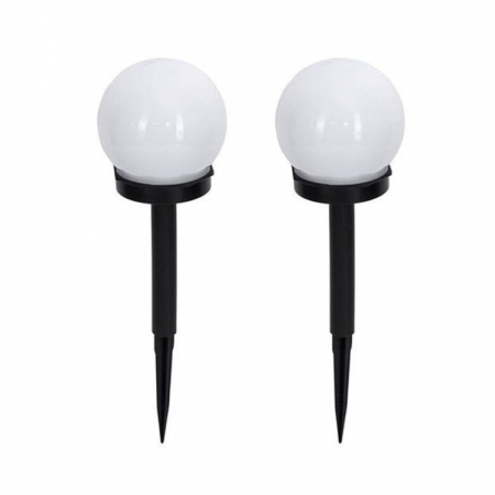 Set 2 Lampi Solare LED, Flippy, Forma Sferica, Tip Glob, Diametru 10 cm, Alb Rece [0]