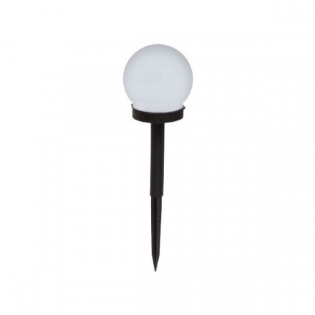 Pentru Casa si Camping - Set 2 Lampi Solare LED, Sferice, Tip Glob Flippy, Diametru 10 cm, Alb rece