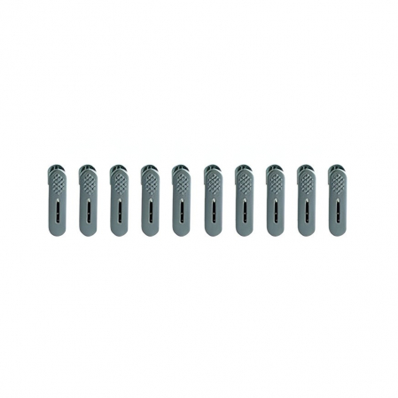 Uscatoare si standere haine - Set 20 de Cleme pentru Haine, Flippy, de Prindere pentru Pantaloni, Atasabile la Umerase, 1.6x2.3x6.35 cm, Verde
