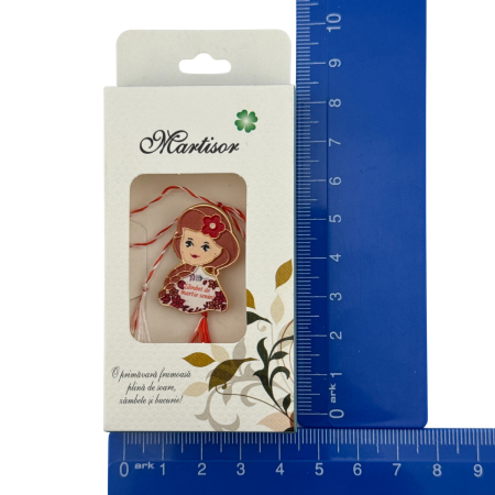 Set 200 Bucati Ambalaje de Carton pentru Martisoare, Flippy, Cutii Brosa, Model Floral, Alb-Albastru [1]