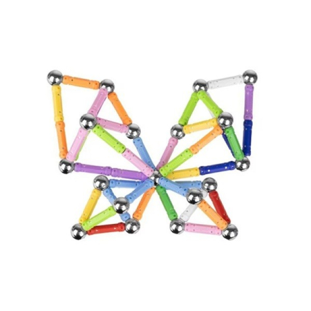 Set 206 Piese Betisoare Magnetice, Flippy, din Plastic/Magnet, +3 Ani, Multicolor [1]