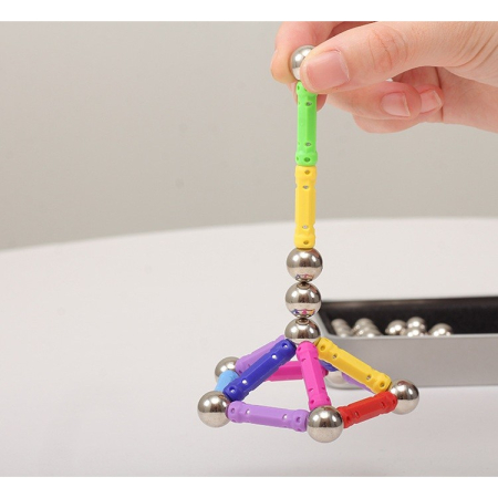 Set 206 Piese Betisoare Magnetice, Flippy, din Plastic/Magnet, +3 Ani, Multicolor [4]