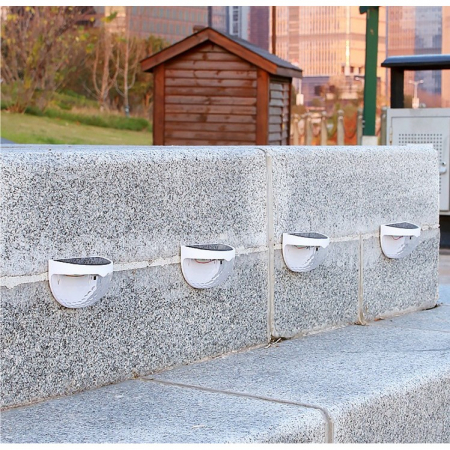 Set 2x Lampa solara de perete 6LED, Flippy, carcasa alba, lumina alb cald [8]