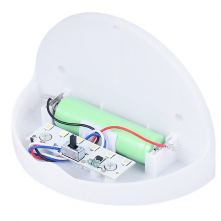 Set 2x Lampa solara de perete 6LED, Flippy, carcasa alba, lumina alb cald [3]