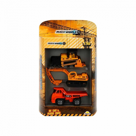 Set 3 masinute de constructie, Maxx Wheels [1]