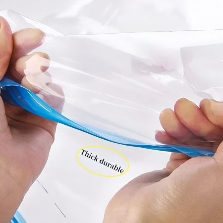 Set 3 Saci de Vidat Haine, Flippy, Marimi Diferite, Vidare prin Vacuum, Reutilizabili, Impermeabili, Pompa Inclusa, Transparent [1]