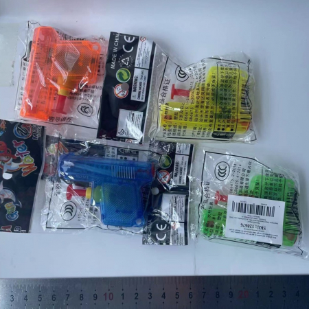 Set 4 Mini Pistoale cu ​​Apa, Flippy, Jucarii de Vara, pentru Copii, 4 Culori Transparente Random [1]