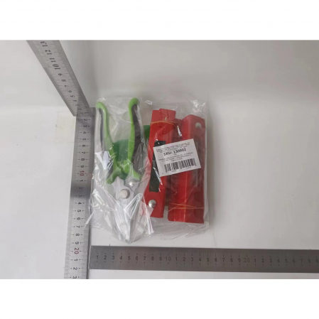 Set 4 Unelte de Gradina Flippy, pentru Plantare Prelucrare Sol si Ingrijire Plante, Material PVC carbon, Rosu Verde [1]
