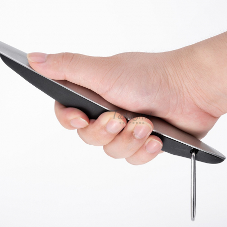 Set 4 ustensile pentru gratar Flippy, din otel inoxidabil, cu agatatoare, rezistente la temperaturi ridicate, argintiu [6]