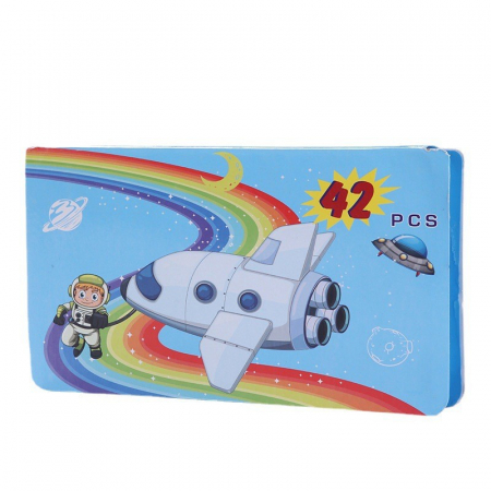 Set 42 Piese de Pictura si Desen, Flippy, Tip Penar, Model Elefant, 24.3 x 13 x 3 cm, Albastru [4]