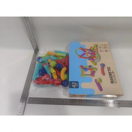 *LICHIDARE STOC* Set 36 piese magnetice de constructie, Flippy, Forme geometrice, Multicolor [6]