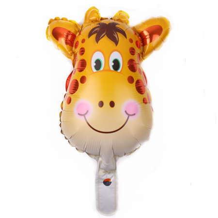 Set 5 Baloane Folie Metalizata, Flippy, Figurine Animale Salbatice, 30 cm, Ambalaj Individual, Pai inclus, Umflare cu Aer sau Heliu, Multicolor [5]