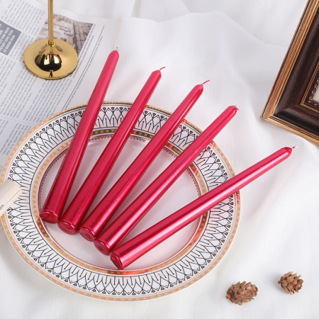 Sub 99 Lei - Lichidare Lumanare pentru Masa, Flippy, 2.2x25 cm, Rosii -