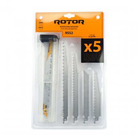 Set 5 Panze fierastrau sabie pentru Lemn/Metal ROTOR RSS2 [1]