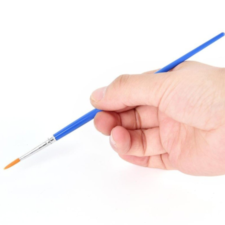 Set 5 Pensule Multifunctionale, Flippy, pentru Pictura pe Fata, Varf Ascutit, 17.5 cm, Albastru [3]