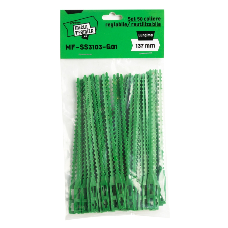 Scule si Unelte  - Set 50 coliere Micul Fermier reglabile/reutilizabile 137mm V